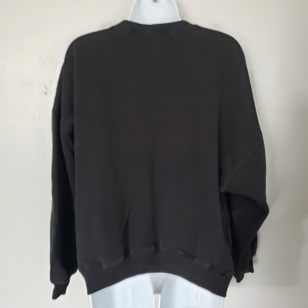 Nike Vintage Women's Pullover Sweatshirt Black IE 90s Y2K Oversized One Size Top - Picture 6 of 6